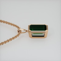 3.17 Ct. Gemstone Pendant, 14K Rose Gold 3