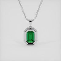 1.58 Ct. Tsavorite Garnet Pendant, 10K White Gold 4