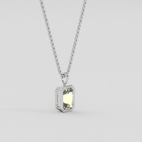 2.01 Ct. Yellow Sapphire Pendant, 10K White Gold 2