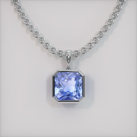 5.03 Ct. Sapphire Pendant, 14K White Gold 1