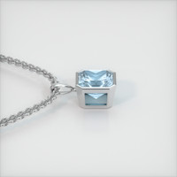 2.78 Ct. Gemstone Pendant, 14K White Gold 3