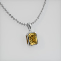 1.68 Ct. Gemstone Pendant, 14K White Gold 2