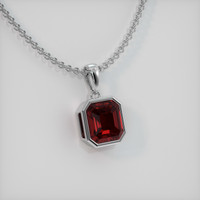 1.52 Ct. Gemstone Pendant, 14K White Gold 2