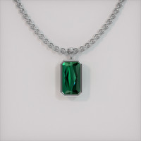 7.72 Ct. Gemstone Pendant, 14K White Gold 1