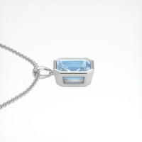 2.84 Ct. Gemstone Pendant, 18K White Gold 3