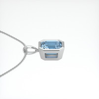 1.94 Ct. Gemstone Pendant, 18K White Gold 3