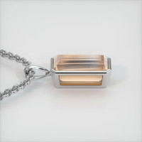 5.90 Ct. Gemstone Pendant, 18K White Gold 3