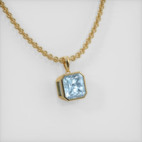 2.78 Ct. Gemstone Pendant, 14K Yellow Gold 2