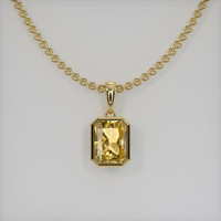 1.68 Ct. Gemstone Pendant, 14K Yellow Gold 1