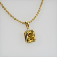 1.68 Ct. Gemstone Pendant, 14K Yellow Gold 2