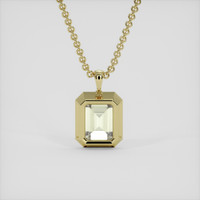 2.71 Ct. Yellow Topaz Pendant, 14K Yellow Gold 4