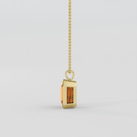 12.57 Ct. Orange Citrine Pendant, 14K Yellow Gold 3