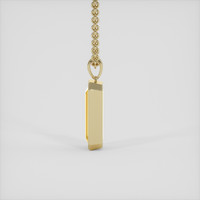 5.13 Ct. Orangish Yellow Precious Topaz Pendant, 14K Yellow Gold 3