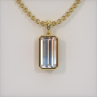 5.90 Ct. Gemstone Pendant, 14K Yellow Gold 1