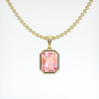 1.68 Ct. Sapphire Pendant, 14K Yellow Gold 1