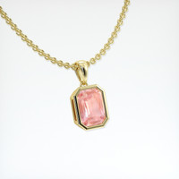 1.68 Ct. Sapphire Pendant, 14K Yellow Gold 2