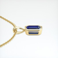 0.96 Ct. Bi Color Sapphire Pendant, 14K Yellow Gold 3