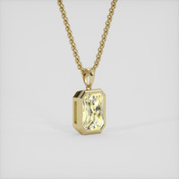 2.01 Ct. Yellow Sapphire Pendant, 14K Yellow Gold 2