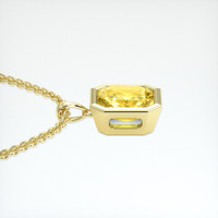 2.72 Ct. Sapphire Pendant, 14K Yellow Gold 3
