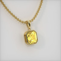 3.56 Ct. Sapphire Pendant, 14K Yellow Gold 2