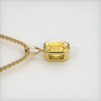 3.56 Ct. Sapphire Pendant, 14K Yellow Gold 3