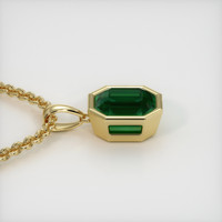4.85 Ct. Emerald Pendant, 18K Yellow Gold 3