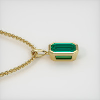 1.86 Ct. Emerald Pendant, 18K Yellow Gold 3