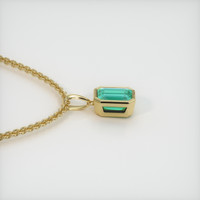 1.76 Ct. Emerald Pendant, 18K Yellow Gold 3