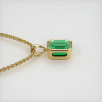 2.05 Ct. Emerald Pendant, 18K Yellow Gold 3