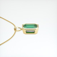 0.90 Ct. Emerald Pendant, 18K Yellow Gold 3