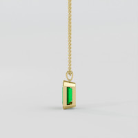 2.17 Ct. Emerald Pendant, 18K Yellow Gold 3