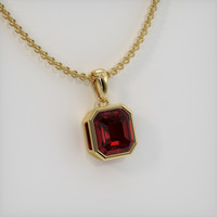 1.52 Ct. Gemstone Pendant, 18K Yellow Gold 2