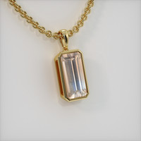 5.90 Ct. Gemstone Pendant, 18K Yellow Gold 2