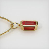 0.66 Ct. Gemstone Pendant, 18K Yellow Gold 3