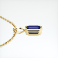 0.96 Ct. Bi Color Sapphire Pendant, 18K Yellow Gold 3