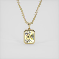 2.01 Ct. Yellow Sapphire Pendant, 18K Yellow Gold 1
