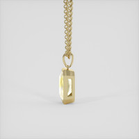 2.01 Ct. Yellow Sapphire Pendant, 18K Yellow Gold 3