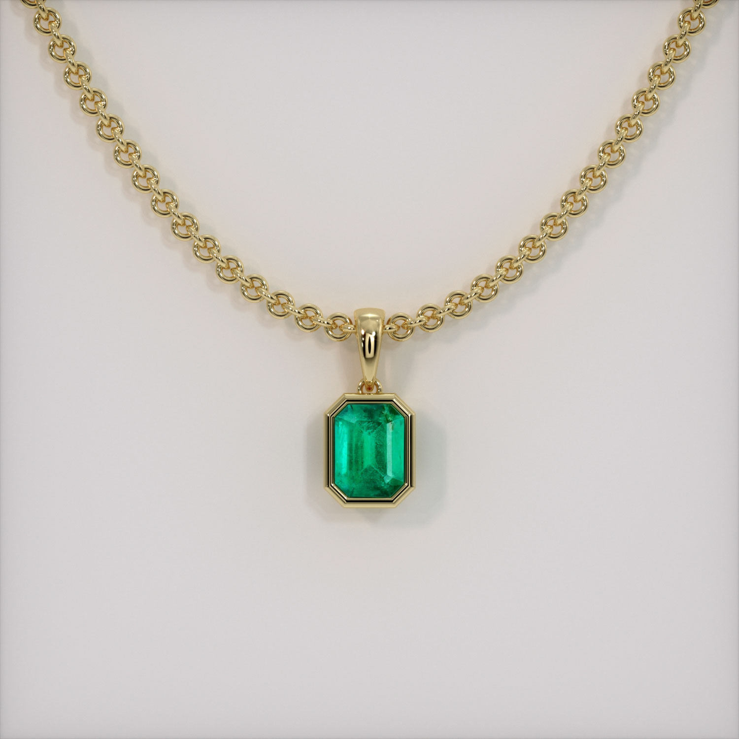 Emerald 吊坠 0.75 Ct. 18K 黄金 | The Natural Emerald Company