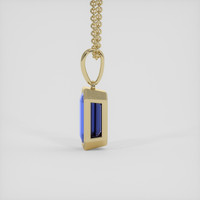 1.06 Ct. Blue Sapphire Pendant, 18K Yellow Gold 3