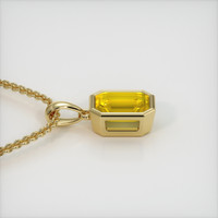 2.08 Ct. Sapphire Pendant, 18K Yellow Gold 3