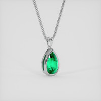 1.54 Ct. Emerald Pendant, Platinum 950 2