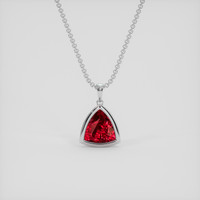 1.53 Ct. Ruby Pendant, Platinum 950 1