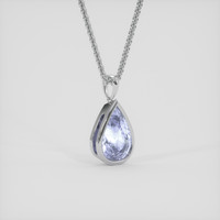 6.14 Ct. Blue Sapphire Pendant, Platinum 950 2