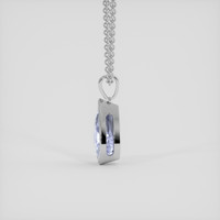 6.14 Ct. Blue Sapphire Pendant, Platinum 950 3