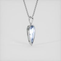 2.44 Ct. Blue Sapphire Pendant, Platinum 950 2