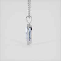 2.44 Ct. Blue Sapphire Pendant, Platinum 950 3