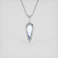 2.44 Ct. Blue Sapphire Pendant, Platinum 950 4