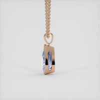 6.14 Ct. Blue Sapphire Pendant, 14K Rose Gold 3