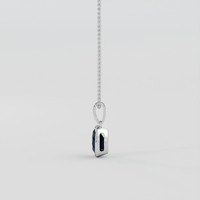 0.89 Ct. Blue Sapphire Pendant, Silver 3