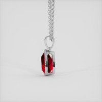 2.18 Ct. Ruby Pendant, 14K White Gold 3